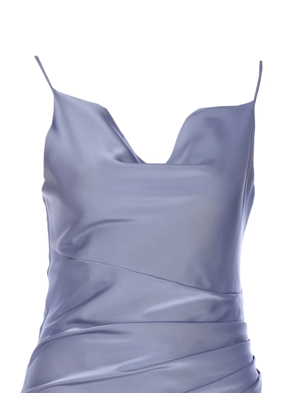 Eleh Mini-jurk met satijnen afwerking Blauw