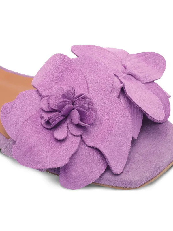 サンダル・ミュール ANGEL ALARCON PALA SANDALS ANGEL ALARCON Leather Sandals | Purple | FARFETCH