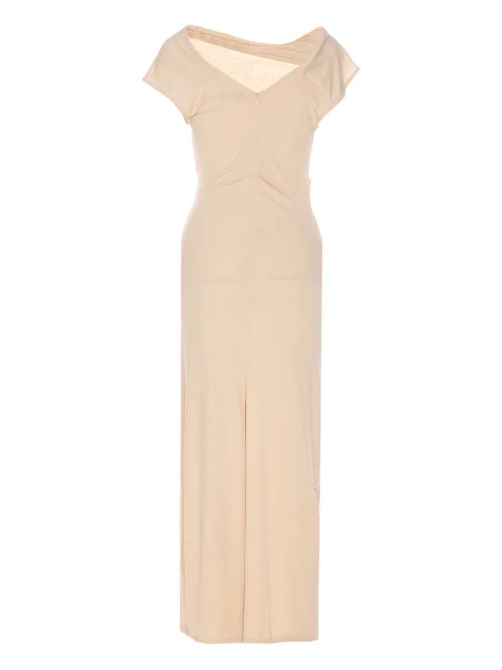 Eleh Asymmetrische jurk Beige