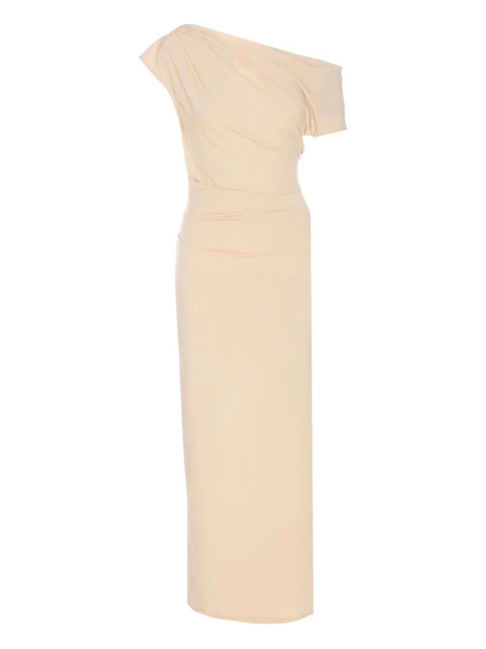 Eleh Asymmetrische jurk Beige