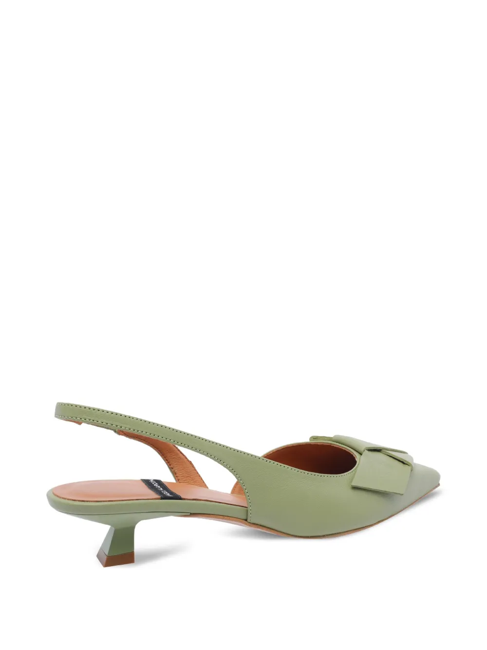 ANGEL ALARCON 35mm leather pumps Green