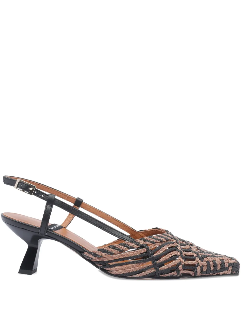 ANGEL ALARCON 55mm leather pumps Black