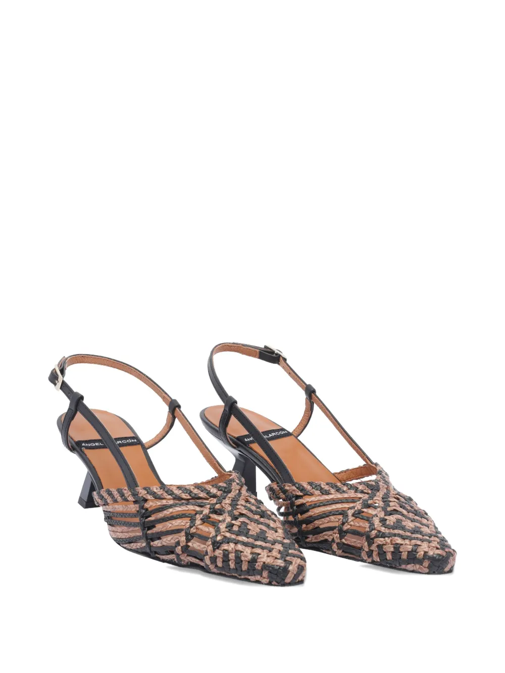 ANGEL ALARCON 55mm leather pumps Black
