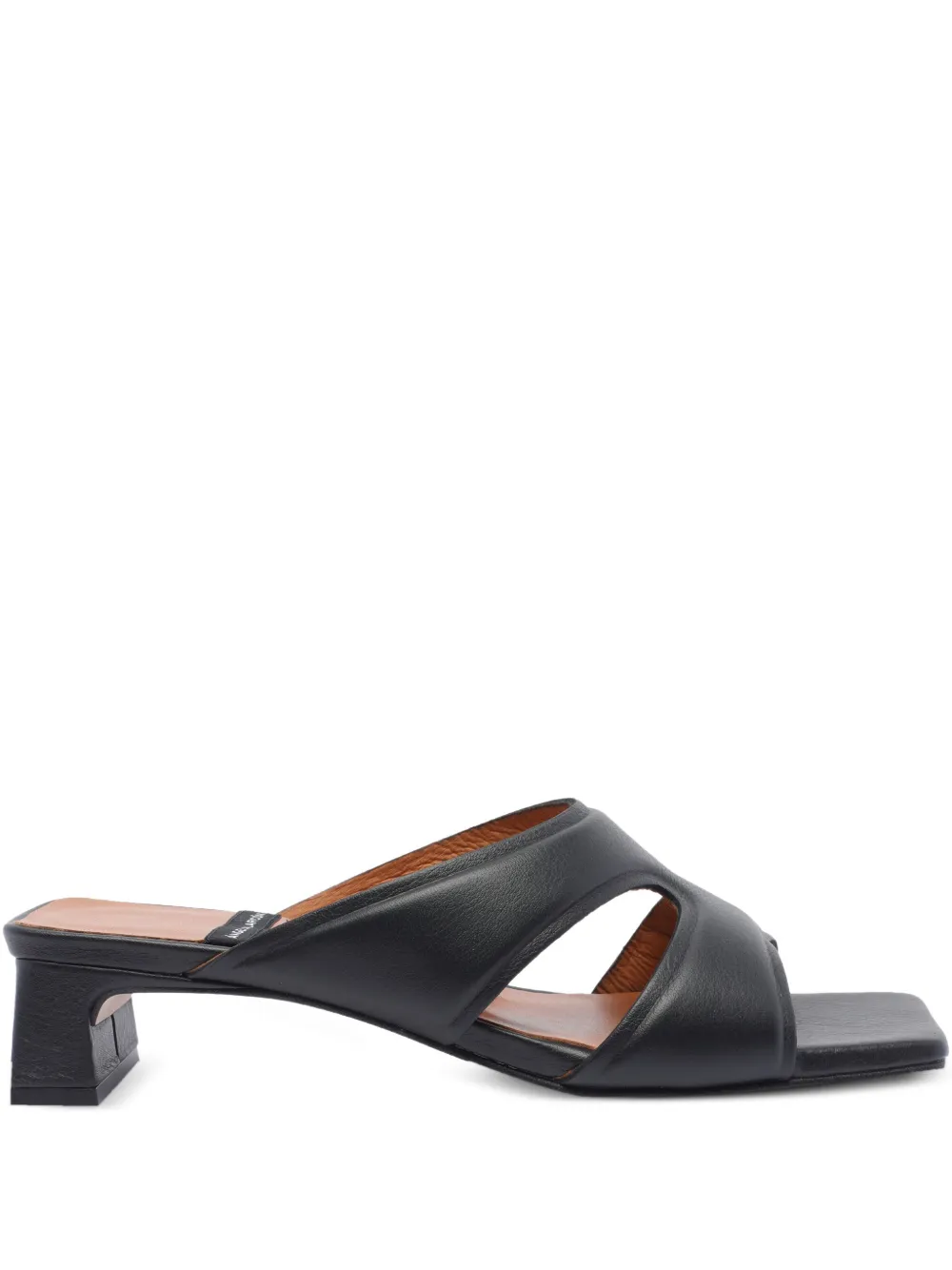 leather heeled sandals