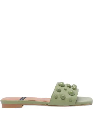 シューズ・サンダルその他 ANGEL ALARCON Women Sandals 25080 016JLOUKUM Green Angel Alarcon — Jeanette Sandal - Sol Panna – Shoe La La