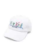 Sporty & Rich embroidered cotton cap - White