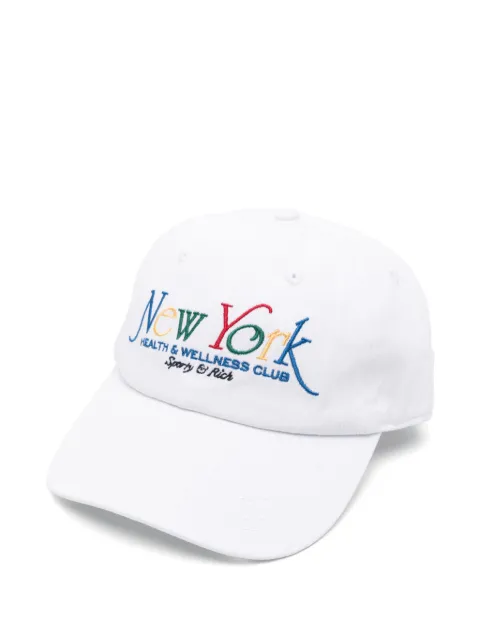Sporty & Rich embroidered cotton cap