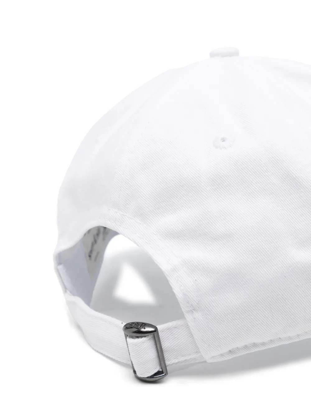 Sporty & Rich embroidered cotton cap - Wit