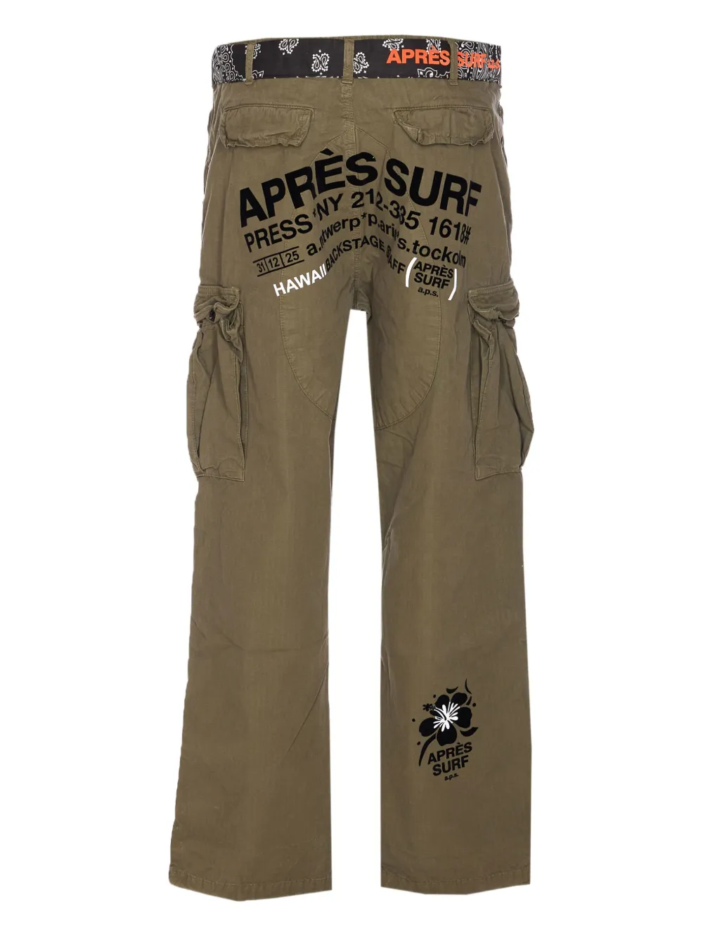 Après Surf Zizi straight-leg trousres - Groen