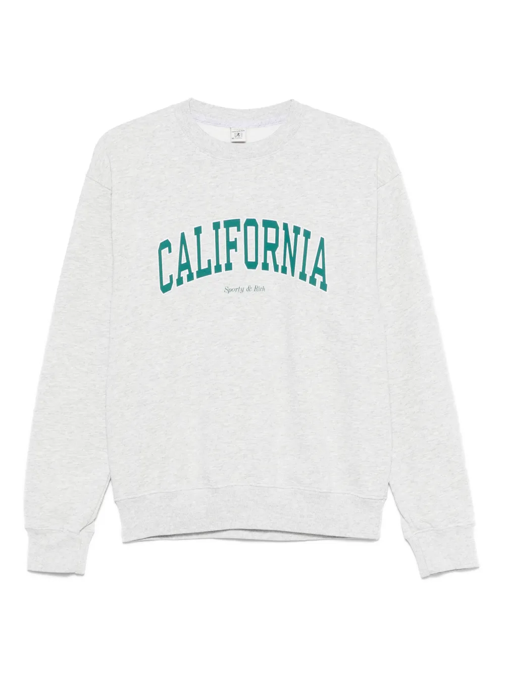 Sporty & Rich Sweater met logoprint Grijs