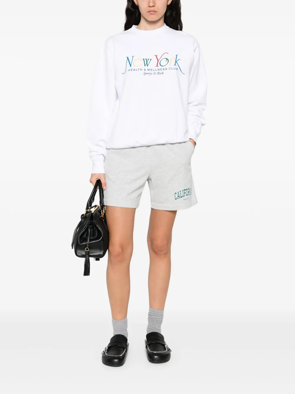 Sporty & Rich Katoenen sweater Wit