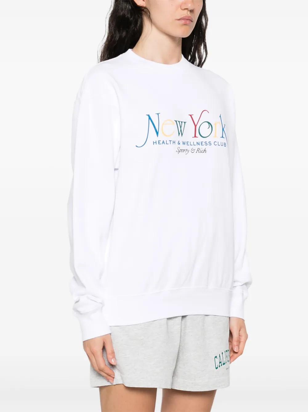 Sporty & Rich Katoenen sweater Wit