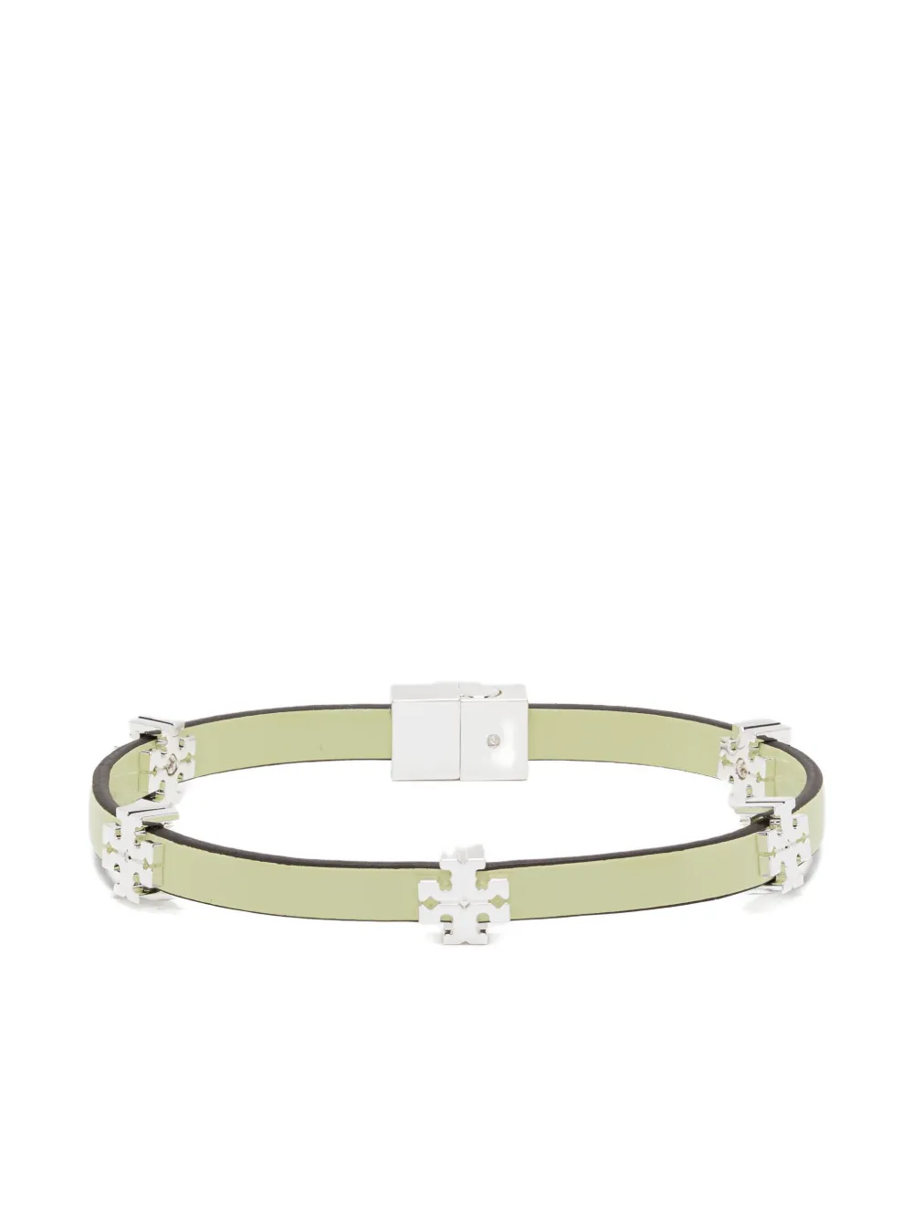 Tory Burch Eleanor Faux Leather Bracelet In Green