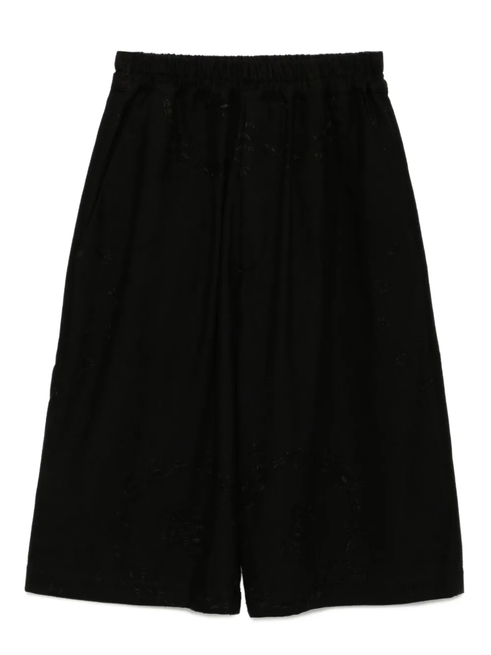 By Walid embroidered shorts | negro | Image 1