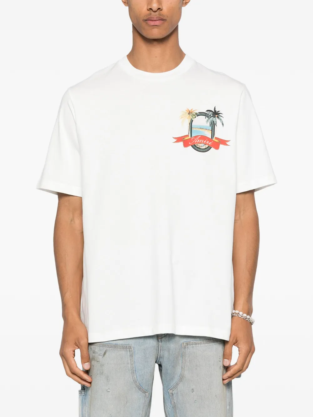 AMIRI Katoenen T-shirt Wit