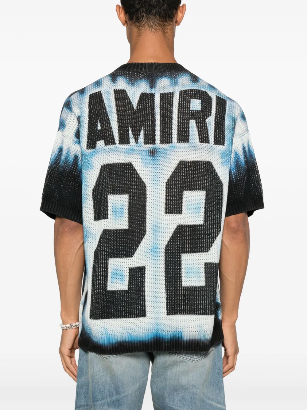 AMIRI Gebreide trui met tie-dye effect Blauw