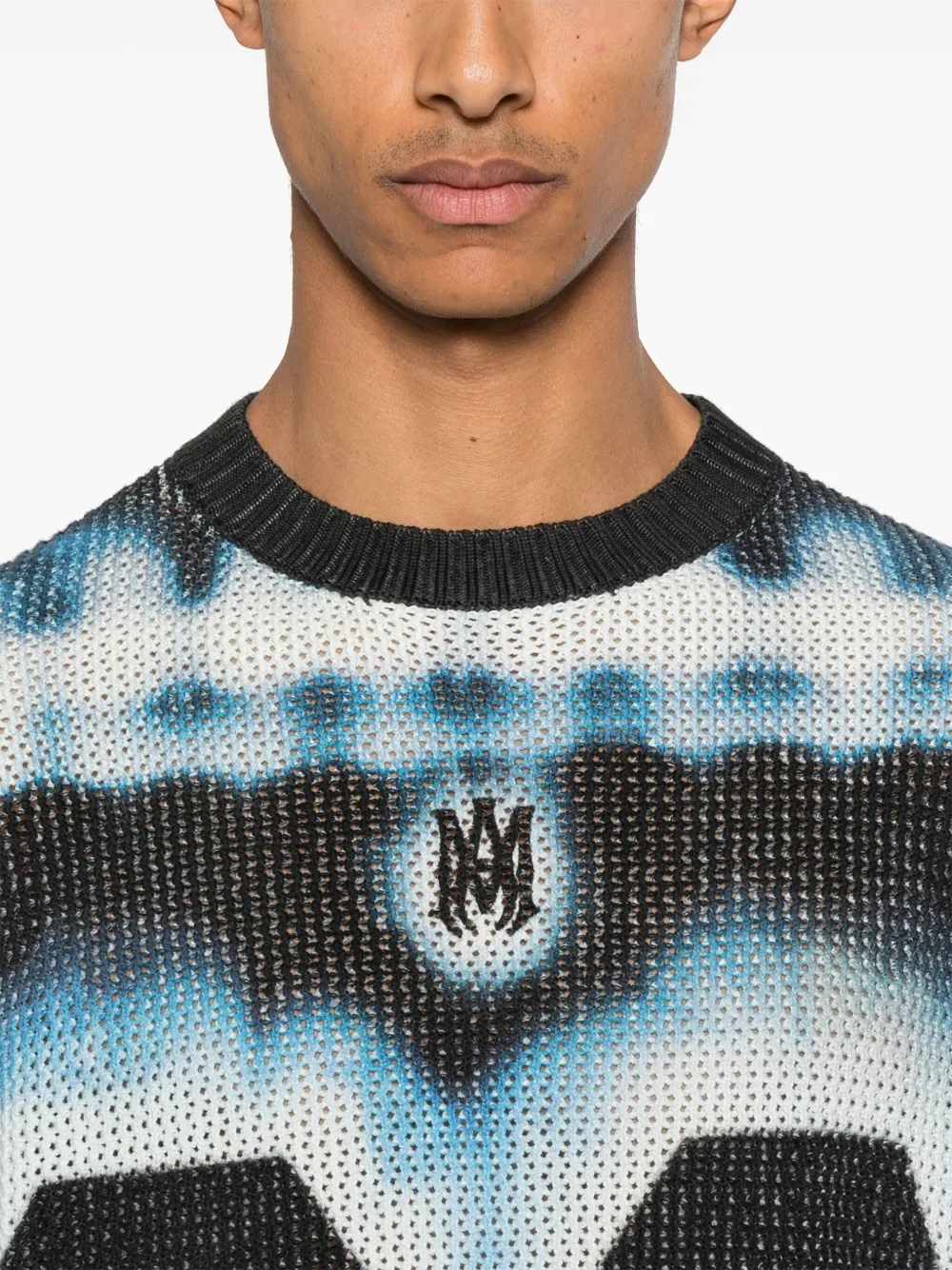 AMIRI Gebreide trui met tie-dye effect Blauw
