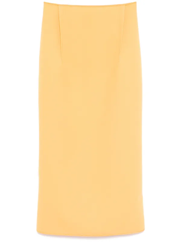 Maticevski Antenna Pencil Skirt in Yellow