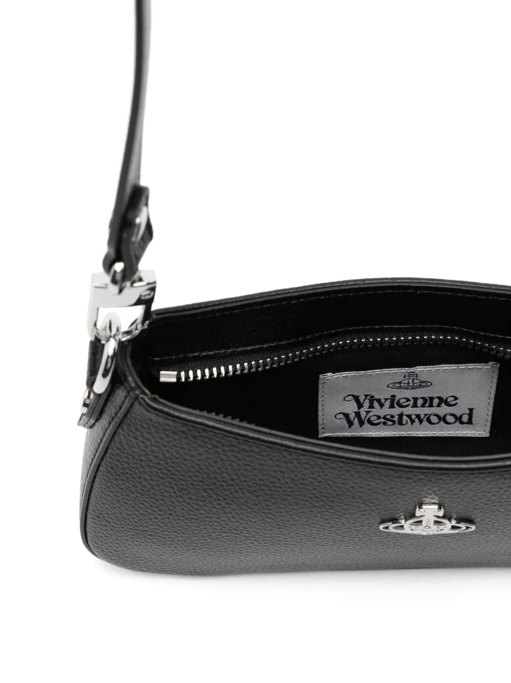 Vivienne Westwood Schoudertas met logoplakkaat Zwart