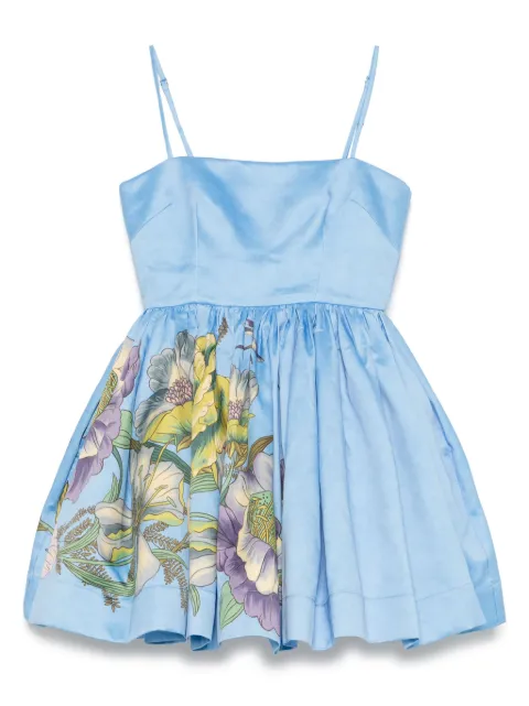 ALEMAIS floral-print mini dress