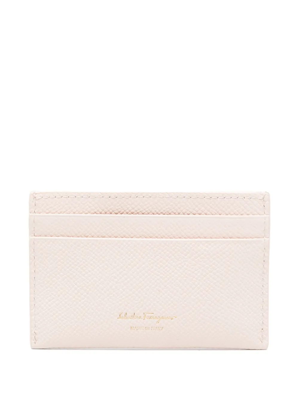 Ferragamo leather cardholder - Roze