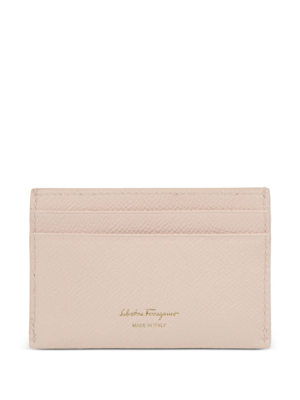  Ferragamo Gancini Leather Card Holder - Pink 