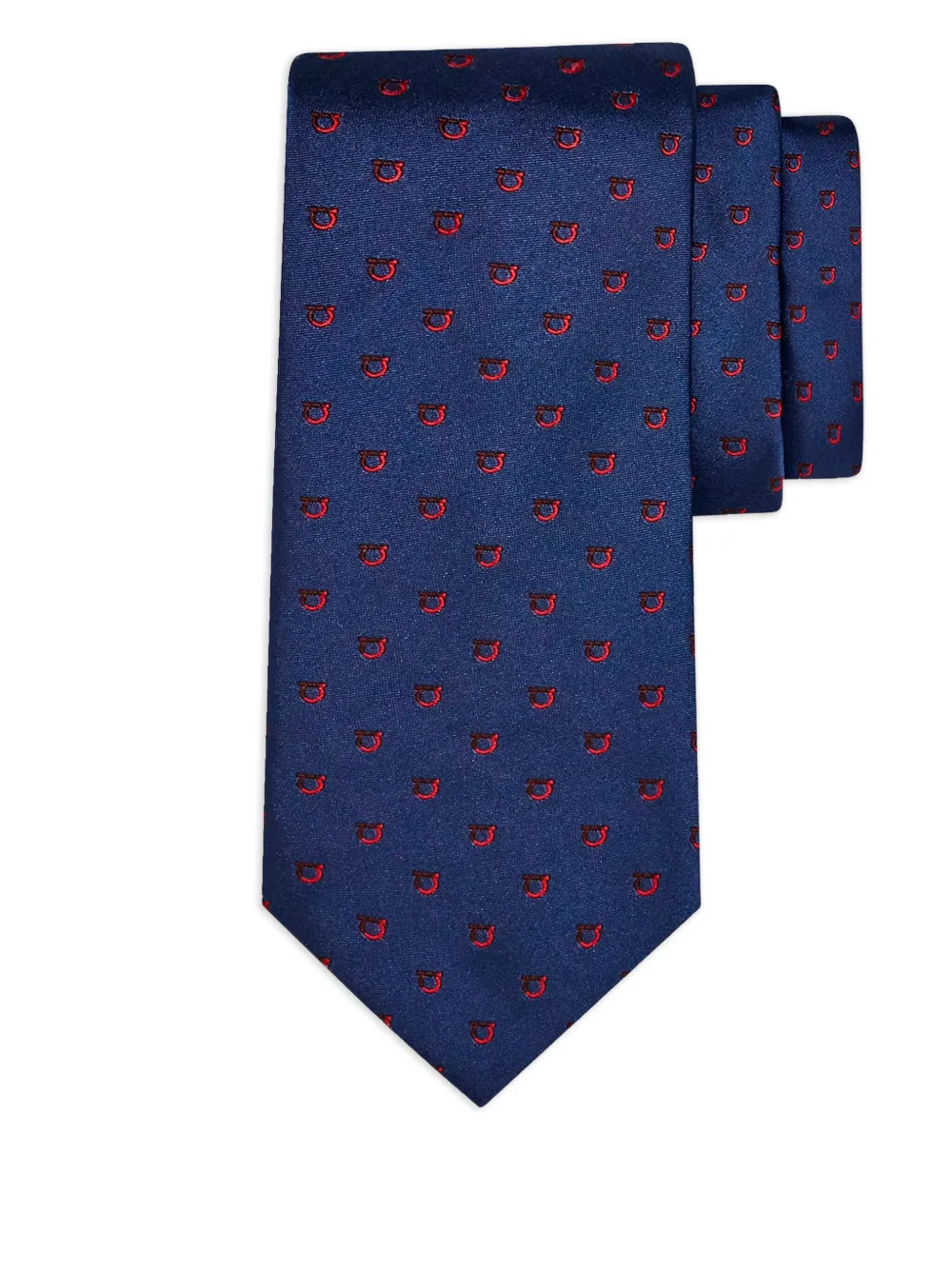 Ferragamo patterned silk tie | Blue | Image 1