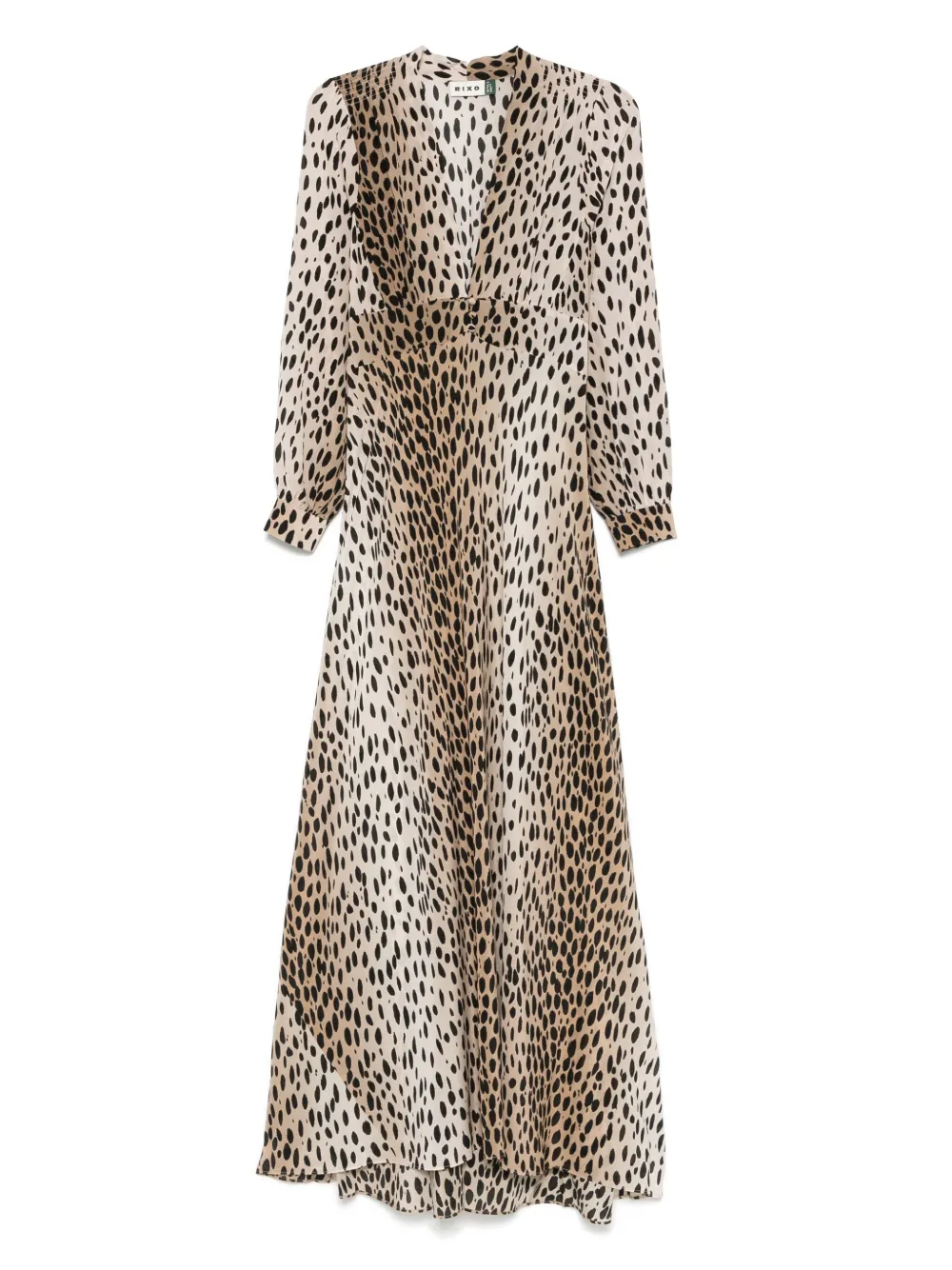 Rixo Kleid mit V-Ausschnitt | Nude | Image 1