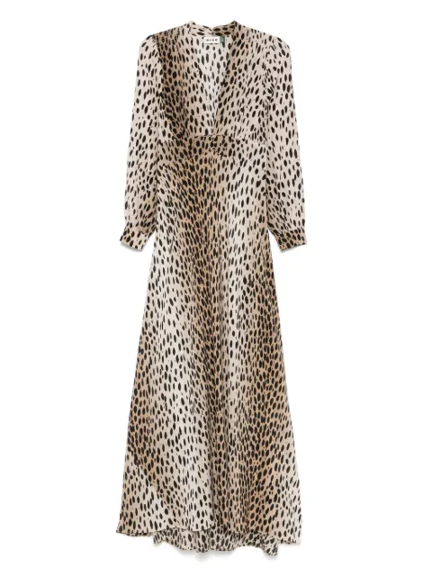 Rixo Kleid mit V-Ausschnitt