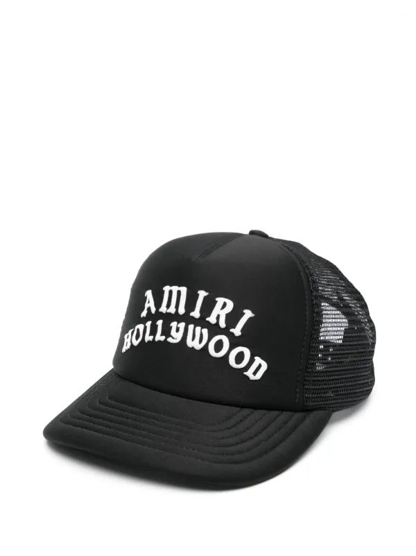AMIRI HOLLYWOOD トラッカーキャップ ブラック AMIRI Hollywood Printed Trucker Hat | Black | FARFETCH