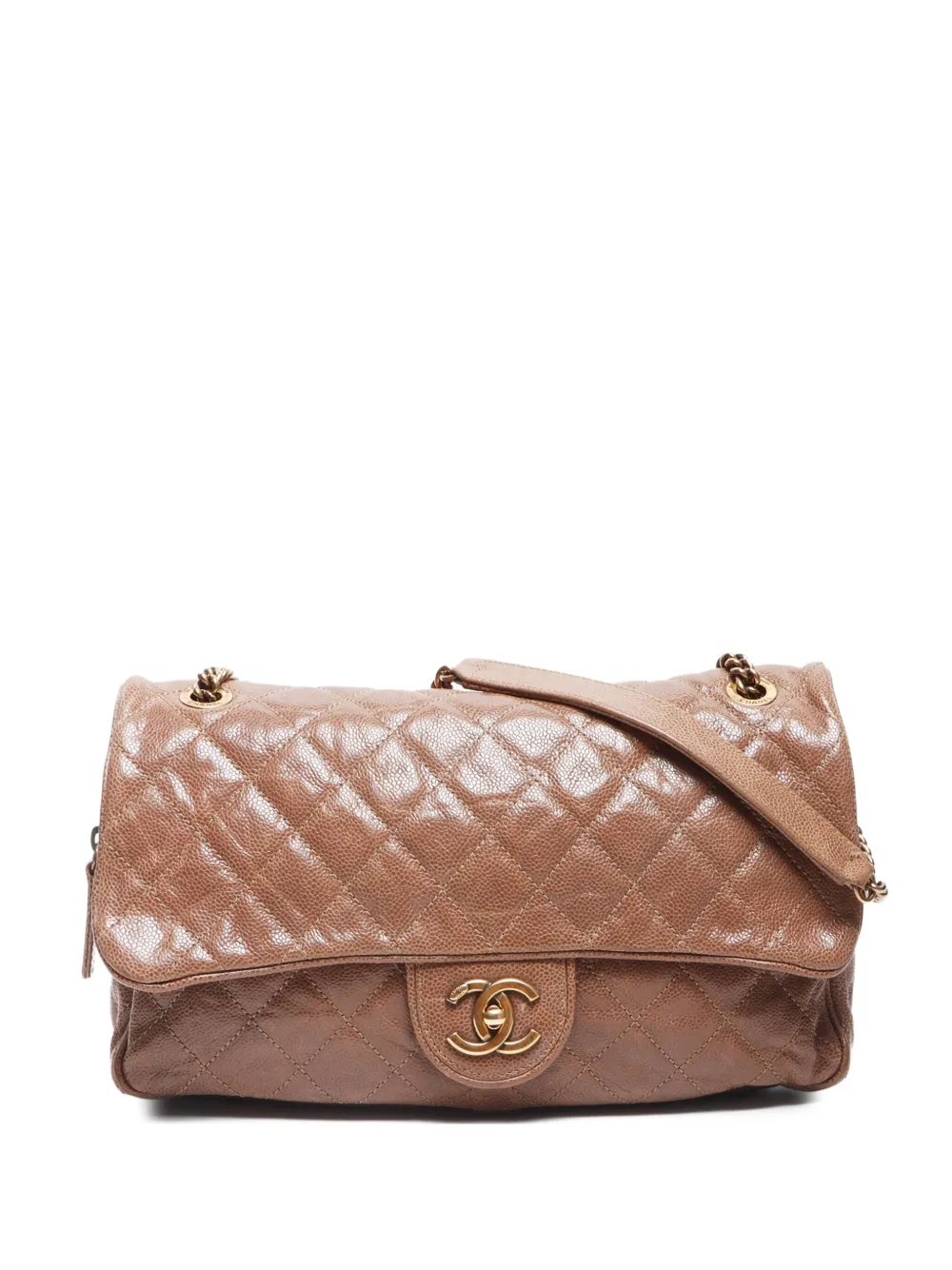 CHANEL Pre-Owned 2012-2013 マトラッセ ショルダーバッグ - ブラウン CHANEL Pre-Owned 2012-2013 マトラッセ ショルダーバッグ - ブラウン