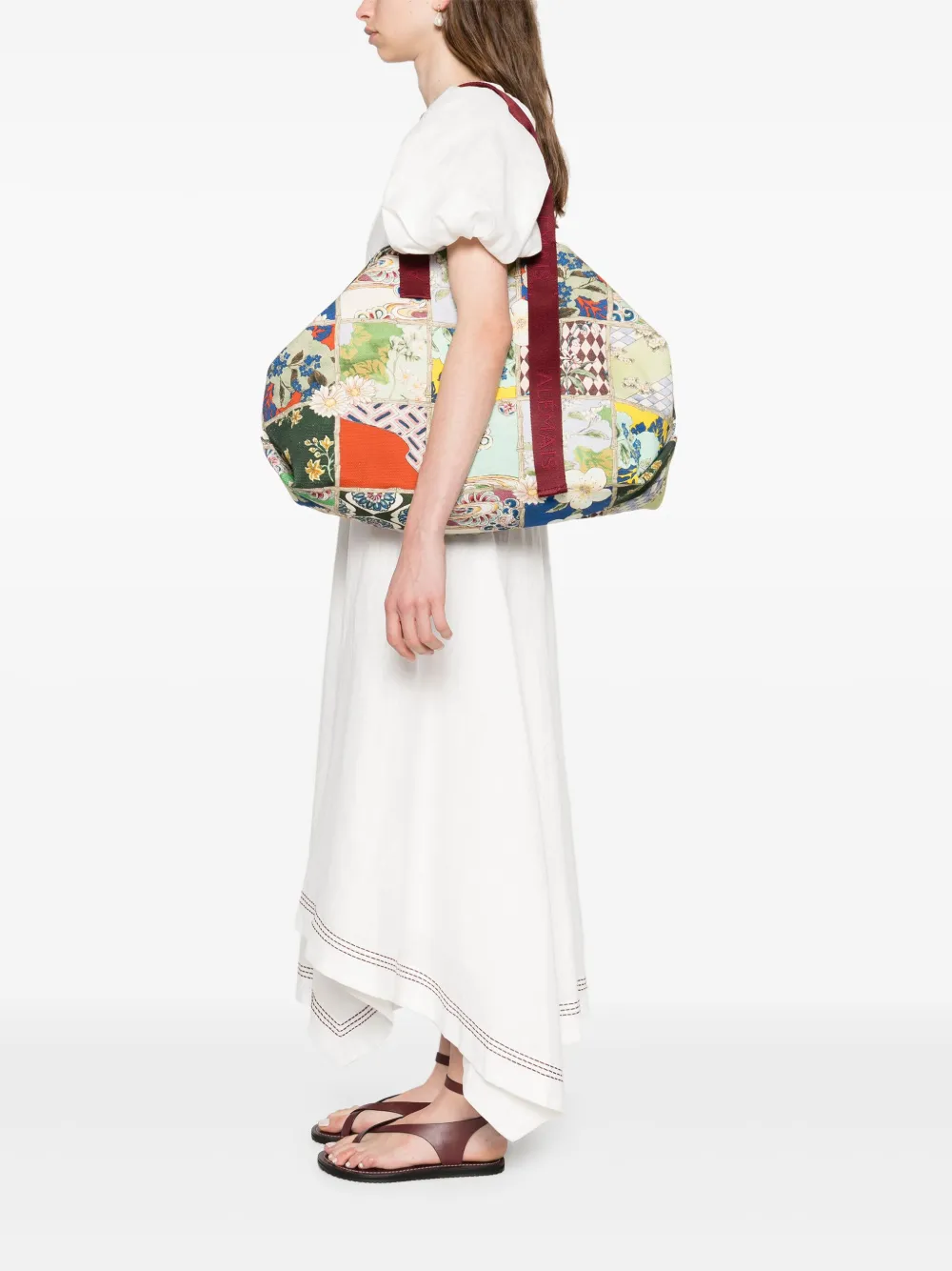 ALEMAIS cotton tote bag - Groen