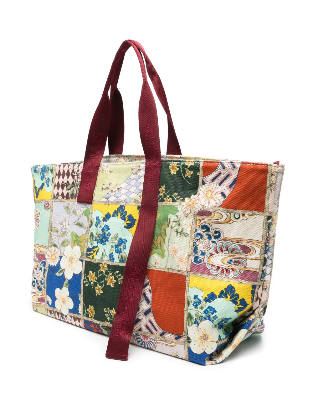 ALEMAIS Katoenen shopper Groen