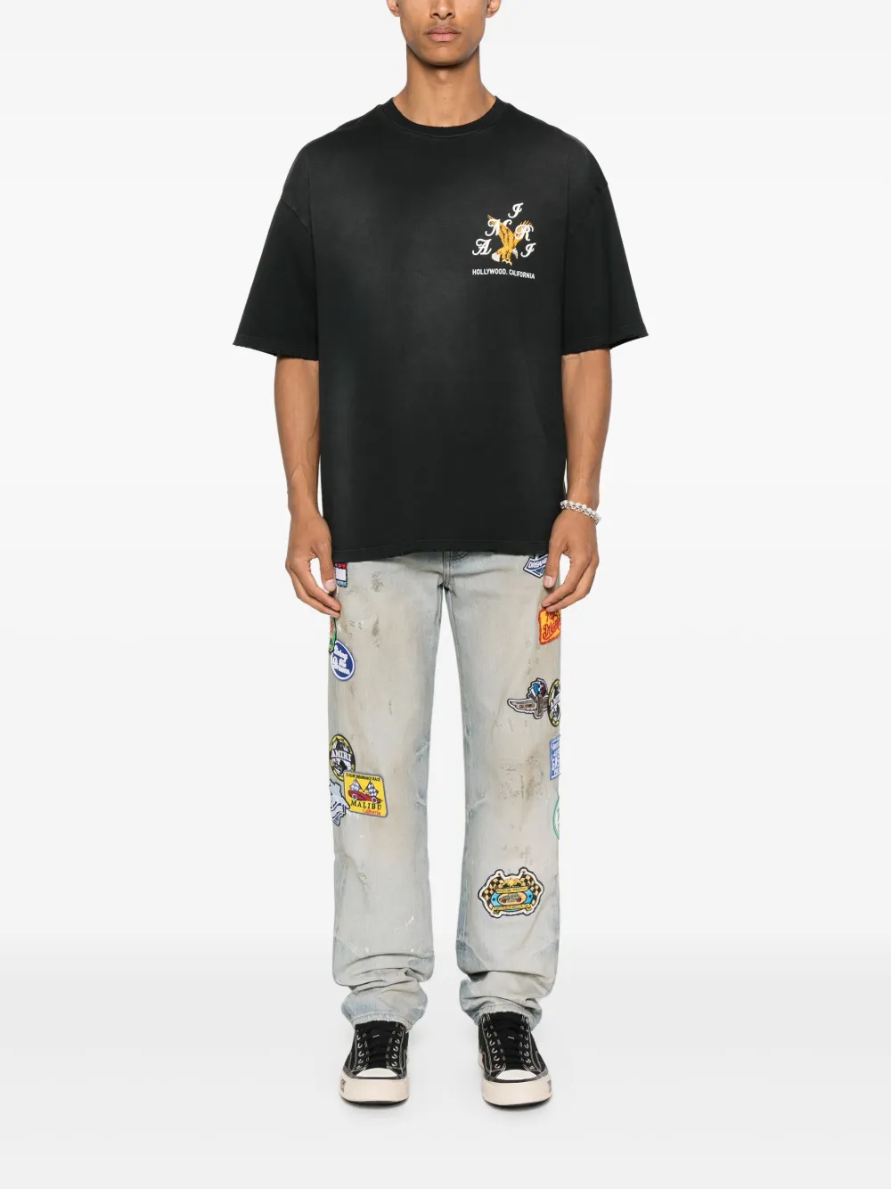 AMIRI cotton T-shirt - Zwart