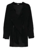 Maticevski v-neck overlap multiway zip shirt - Black