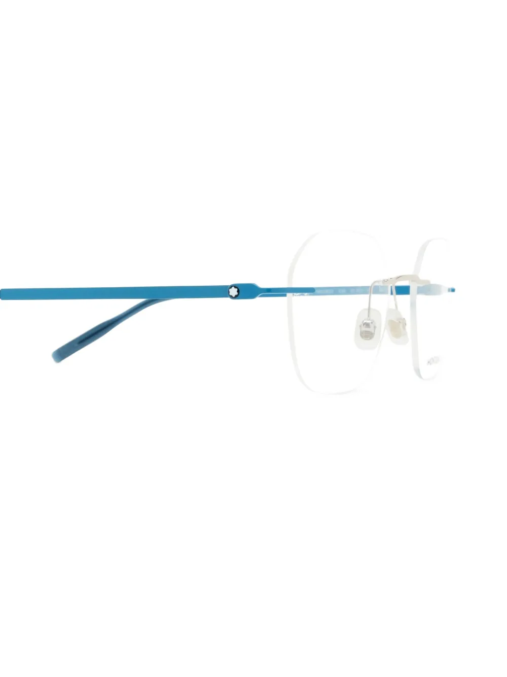Montblanc geometric-frame glasses Zilver