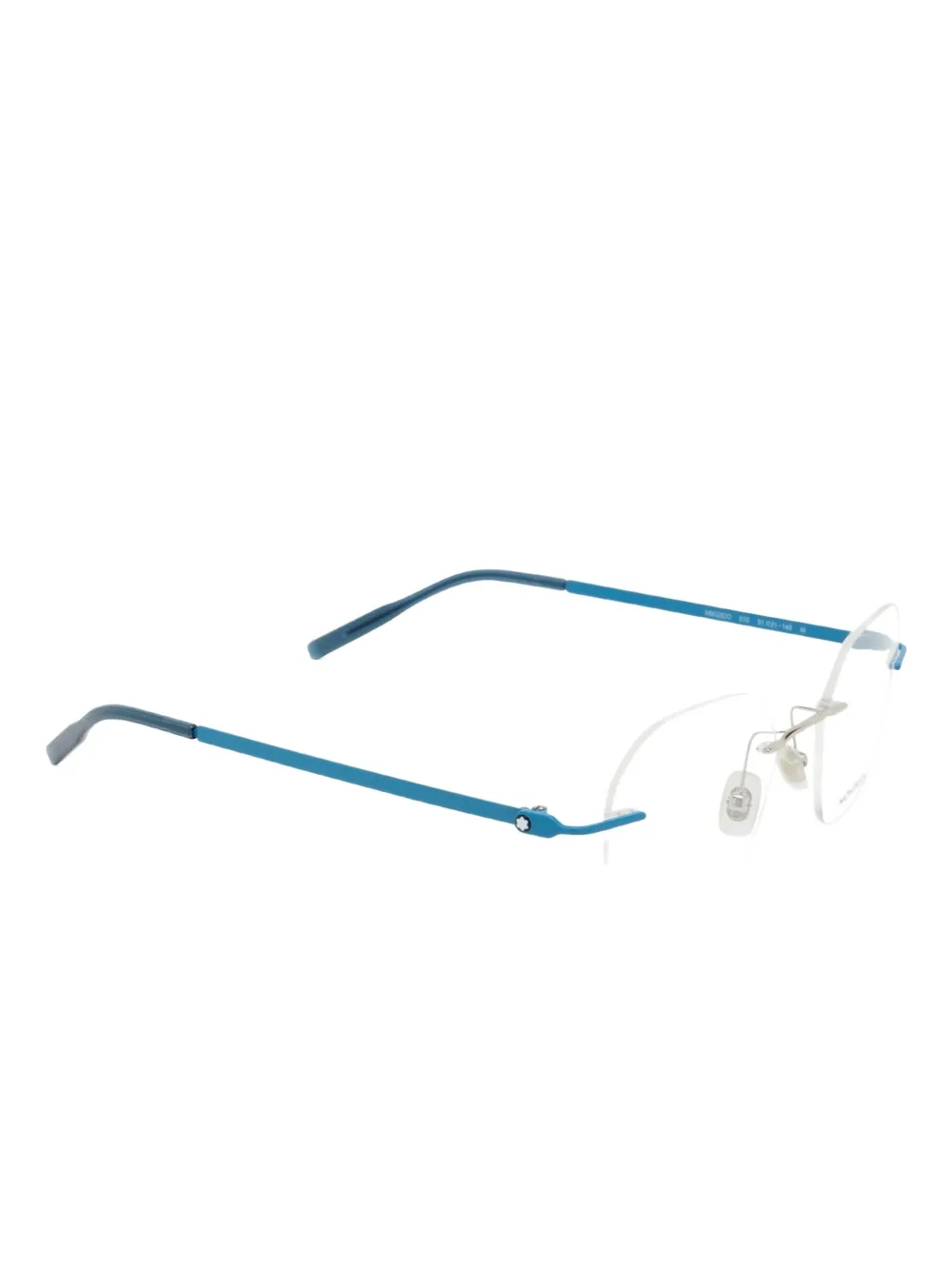Montblanc geometric-frame glasses Zilver