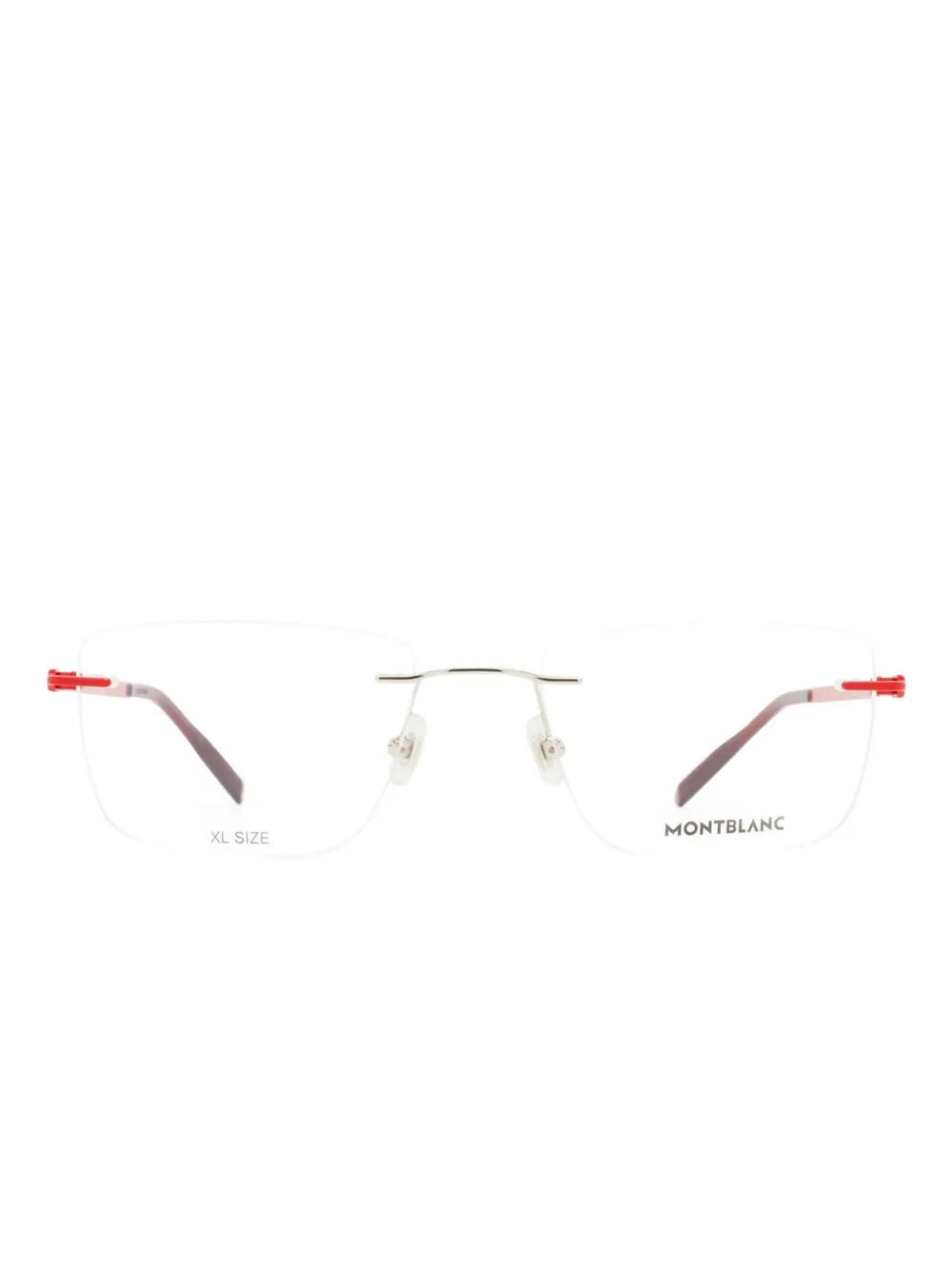 Montblanc rimless rectangle glasses Zilver