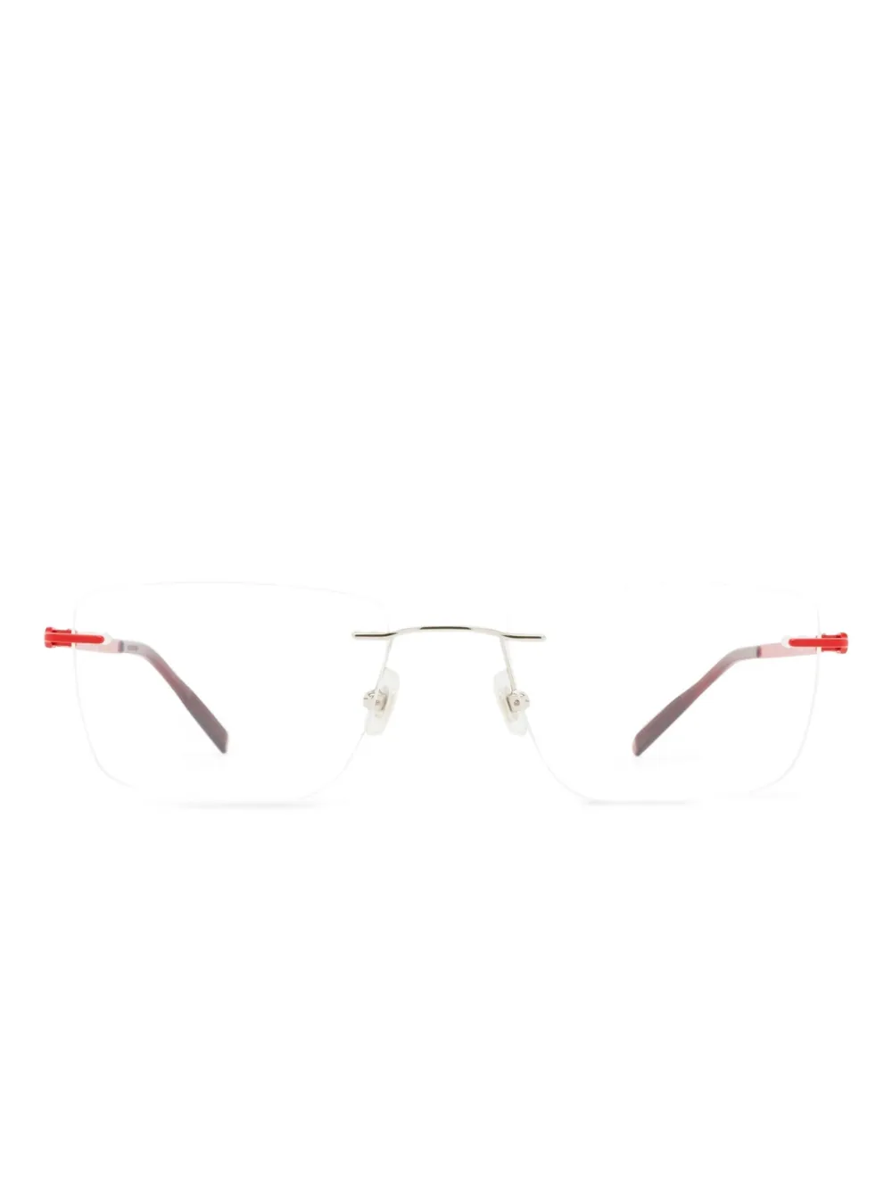 Montblanc rimless rectangle glasses Zilver