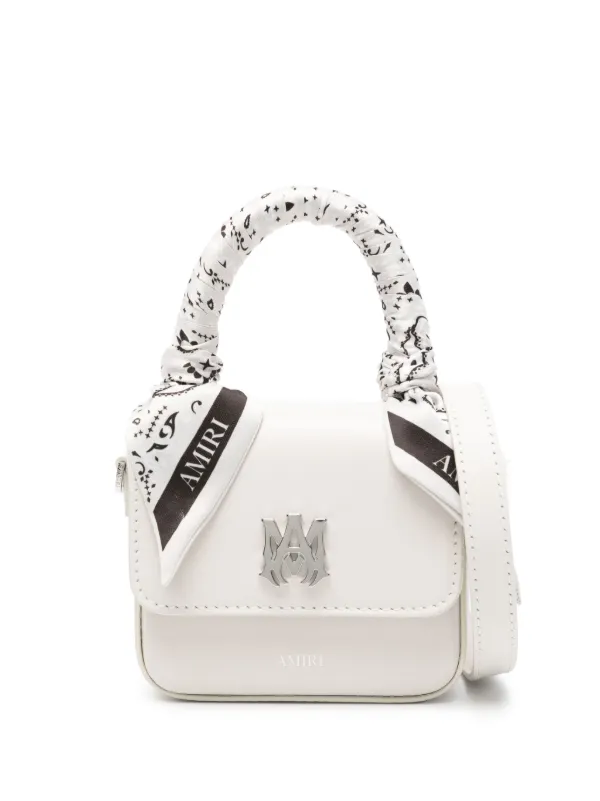 Amiri Nano Ma Bandana-embellished Tote Bag in Neutrals