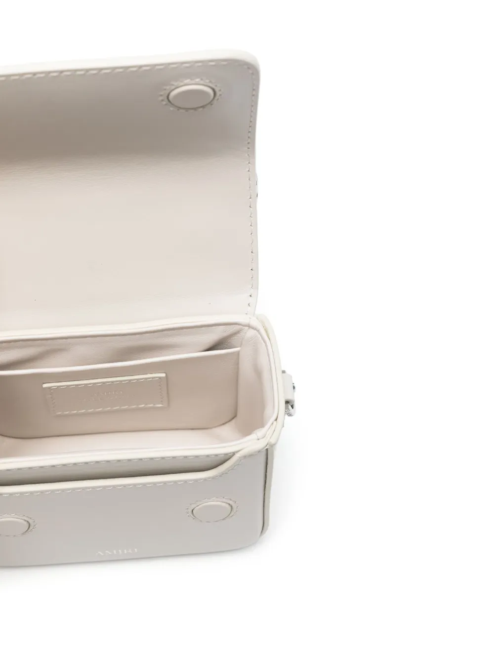 AMIRI Leren mini tas Beige