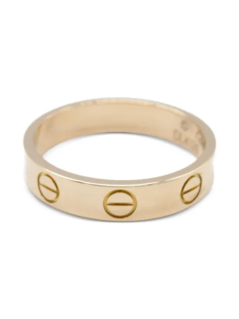 Cartier 2010s 18K rose gold mini Love ring