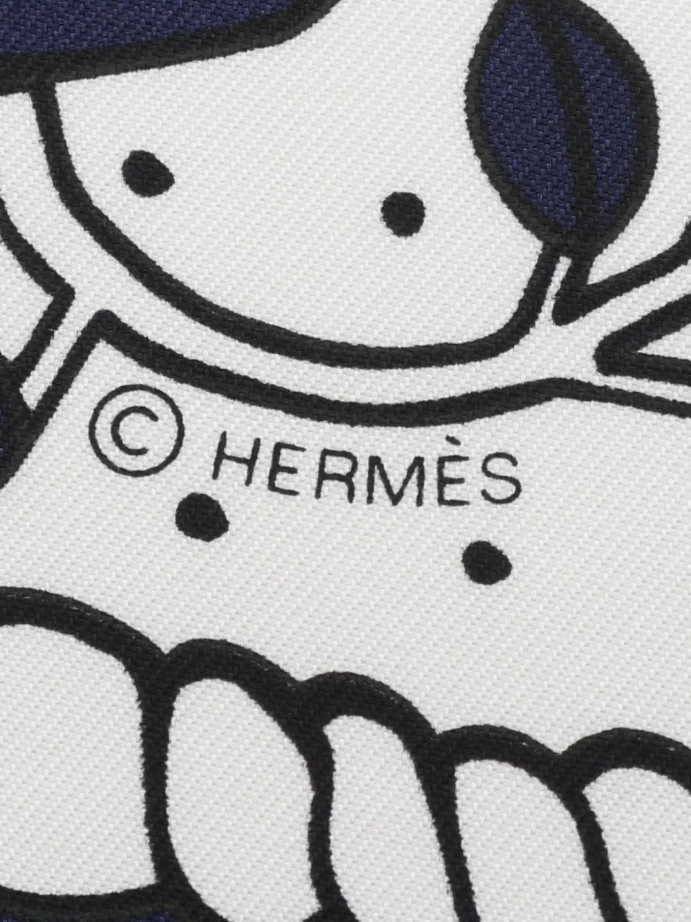 Hermès Pre-Owned 20s Animaux Bandana 55 silk scarf | Image 2