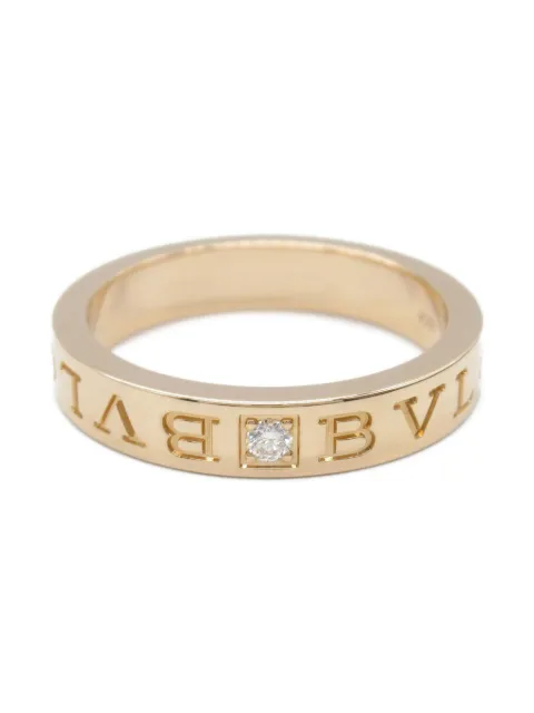 Bvlgari Pre-Owned 2010s 18K rose gold B.zero1 diamond ring