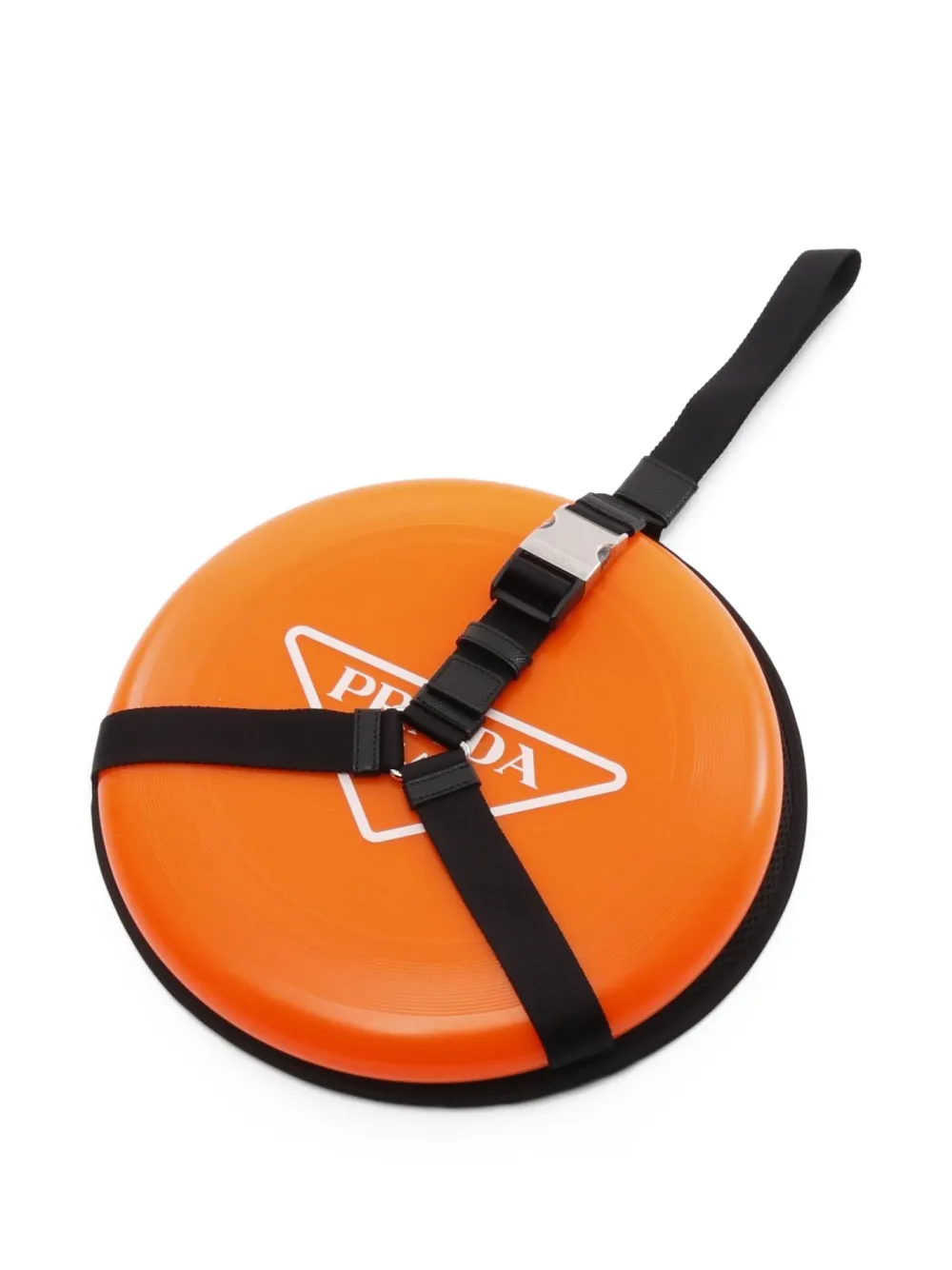 Prada Pre-Owned 2020s logo-print frisbee | Orange | Image 1