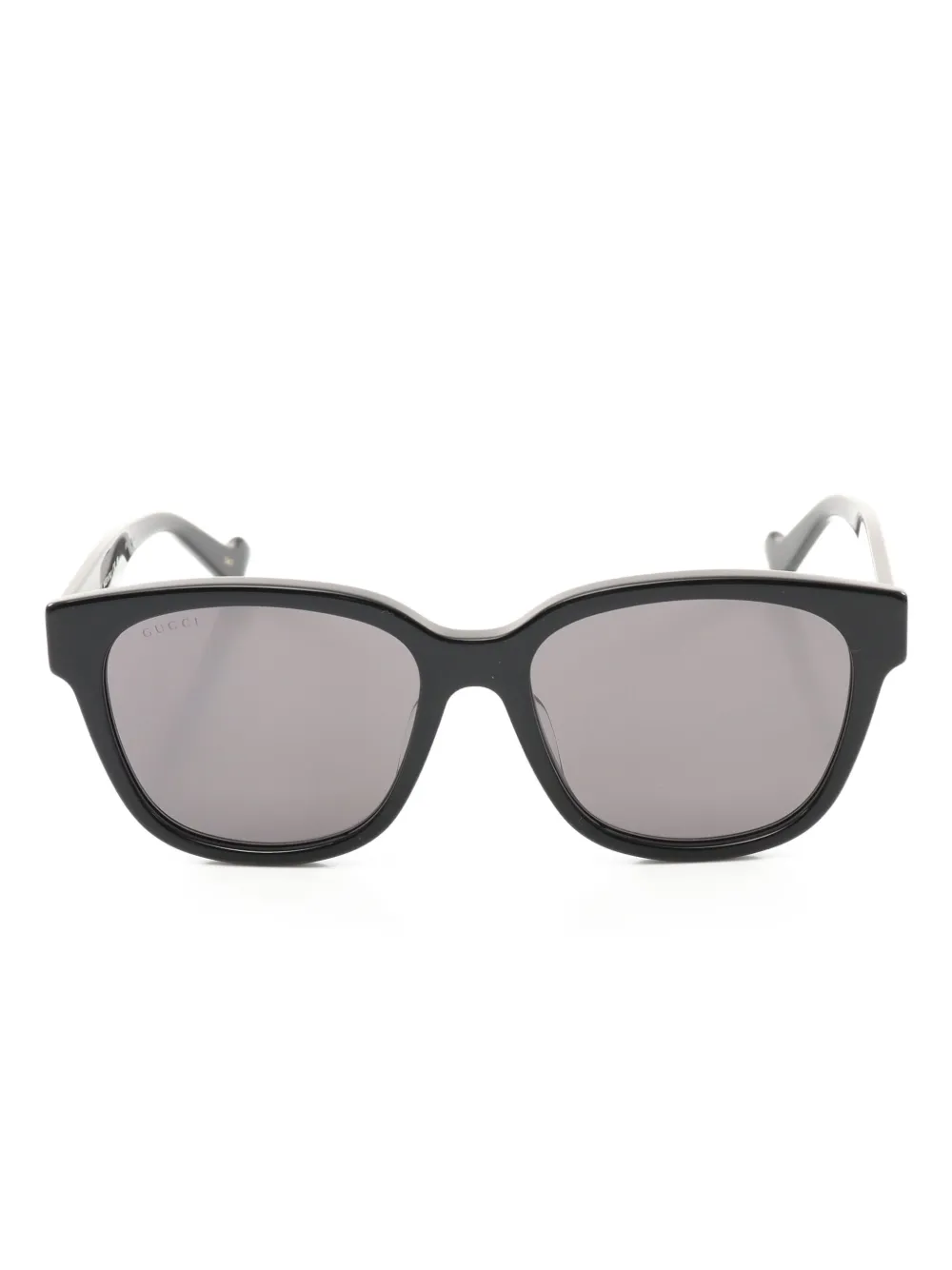 Gucci Pre-Owned 2020s ウェリントン サングラス - ブラック Gucci Pre-Owned 2020s ウェリントン サングラス - ブラック