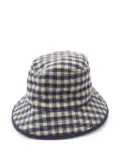 Gucci Pre-Owned 2010s checked wool bucket hat - Blue