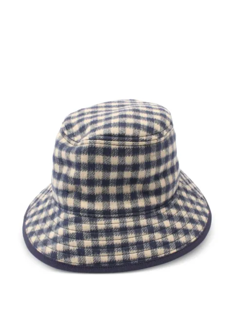 Gucci Pre-Owned 2010s checked wool bucket hat