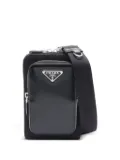 Prada Pre-Owned 2020s enamel-triangle bag - Black