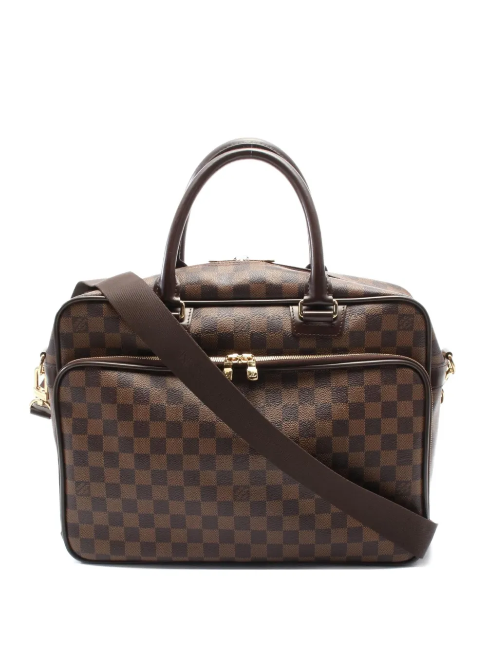 Louis Vuitton Pre-Owned 2010s イカール ダミエ エベヌ ビジネスバッグ - ブラウン Louis Vuitton Pre-Owned 2010s イカール ダミエ エベヌ ビジネスバッグ - ブラウン